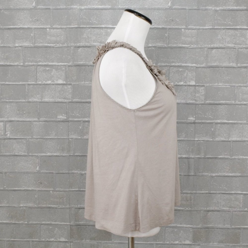 Anthropologie Deletta Ribbon Ruffle Tank Top - Picture 6 of 11